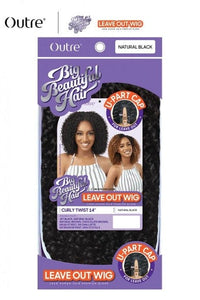 Outre Big Beautiful HH Blend Leave Out U Part Wig - CURLY TWIST 14" - SoGoodBB.com