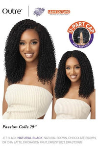 Outre Big Beautiful HH Blend Leave Out U Part Wig - PASSION COILS 20" - SoGoodBB.com