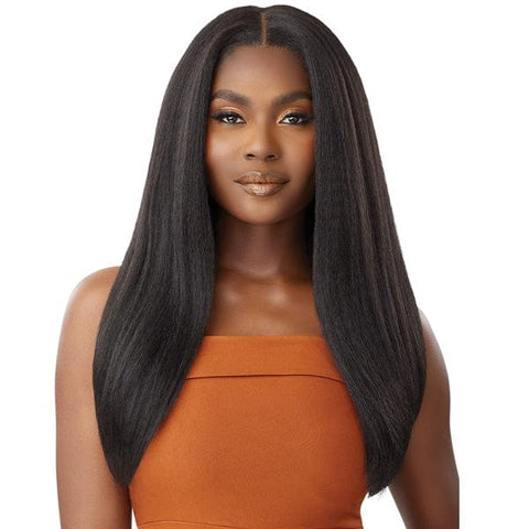 Outre Human Hair Blend 5x5 Lace Closure Wig - HHB KINKY STRAIGHT 24" - SoGoodBB.com