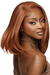 Outre Human Hair Blend 5x5 Lace Closure Wig - HHB NATURAL YAKI 14" - SoGoodBB.com