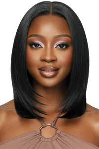 Outre Human Hair Blend 5x5 Lace Closure Wig - HHB NATURAL YAKI 14" - SoGoodBB.com