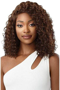 Outre Synthetic 5" Deep L-Part Swiss Wet & Wavy Lace Front Wig - LEENA - SoGoodBB.com