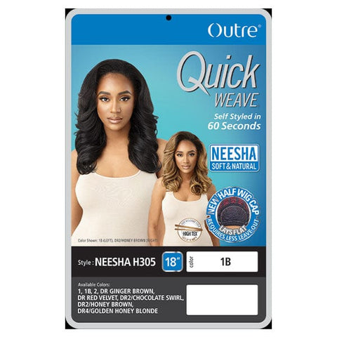 Outre Synthetic Quick Weave Half Wig - NEESHA H305 - SoGoodBB.com