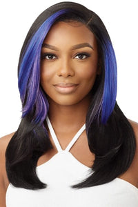 Outre Synthetic Sleeklay Part HD Lace Front Wig - ETINA - SoGoodBB.com
