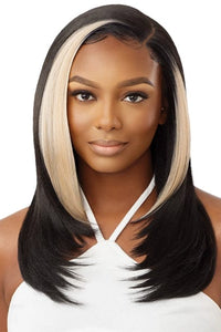 Outre Synthetic Sleeklay Part HD Lace Front Wig - ETINA - SoGoodBB.com