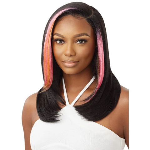 Outre Synthetic Sleeklay Part HD Lace Front Wig - ETINA - SoGoodBB.com