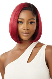 Outre Synthetic Sleeklay Part HD Lace Front Wig - PERI - SoGoodBB.com