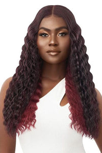 Outre Synthetic Sleeklay Part HD Lace Front Wig - PERLA - SoGoodBB.com
