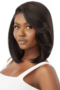 Outre Synthetic Sleeklay Part HD Lace Front Wig - RUDY - SoGoodBB.com