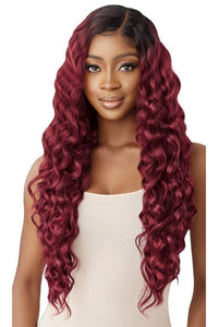 Outre Synthetic Sleeklay Part HD Lace Front Wig - SHALINI - SoGoodBB.com