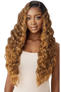 Outre Synthetic Sleeklay Part HD Lace Front Wig - SHALINI - SoGoodBB.com
