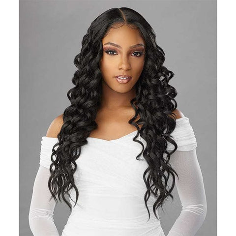 Sensationnel Butta Human Hair Blend Lace Front Wig - DEEP TWIST 26" - SoGoodBB.com