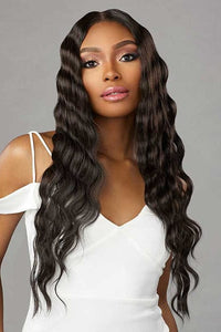 Sensationnel Butta Human Hair Blend Lace Front Wig - LOOSE CRIMP 28" - SoGoodBB.com