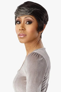 Sensationnel Empire Salt & Pepper 100% Human Hair Celebrity Series Wig - DENIA - SoGoodBB.com