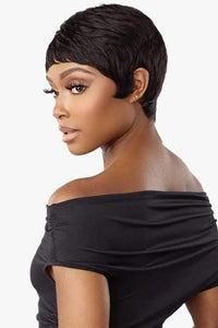 Sensationnel Empire Salt & Pepper 100% Human Hair Celebrity Series Wig - EVIE - SoGoodBB.com