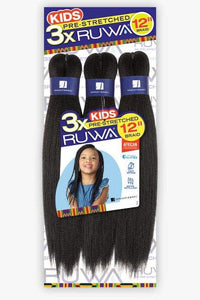 Sensationnel Synthetic Crochet Braid - 3X RUWA PRE-STRETCHED KIDS BRAID 12″ - SoGoodBB.com