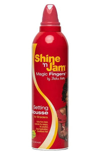 Shine N Jam Magic Fingers For Braiders Setting Mousse-12oz-(C) - SoGoodBB.com