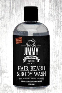 Uncle Jimmy - Hair Beard & Body Wash - 12oz - (C) - SoGoodBB.com