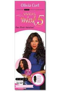 Vivica A Fox Wink 5 Human Hair Blended(Multi Pack) Weaves - Olivia Curl - SoGoodBB.com