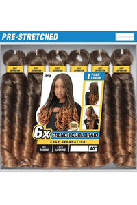 Zury 100% Hand Made Crochet Braids - 6X FRENCH CURL BRAID - SoGoodBB.com