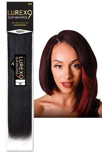 Zury Sis 100% Remy Human Hair Weave - LUREX CLIP ON 9 PCS STRAIGHT 16/18/22 Inch - SoGoodBB.com