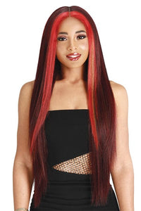 Zury Sis Human Hair Blend Natural Mix Glueless Lace Front Wig - PM LF HD NAS - SoGoodBB.com