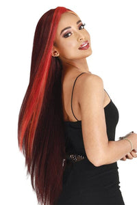 Zury Sis Human Hair Blend Natural Mix Glueless Lace Front Wig - PM LF HD NAS - SoGoodBB.com