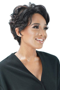 Zury Sis Human Hair Blend Natural Mix Hand-Tied Lace Front Wig - PM LF LUCY - SoGoodBB.com
