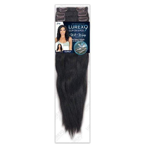 Zury Sis Lurex 100% Remy Human Hair Clip-On 9 Pieces - WW WAVY 14"-16" - SoGoodBB.com