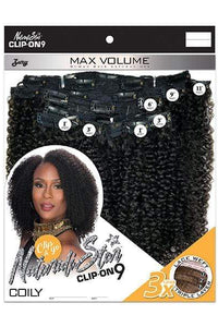 Zury Sis Naturali Star Human Hair Blend Clip On 9 Weave - NAT HB CLIP ON COILY 10" - SoGoodBB.com