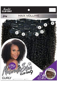 Zury Sis Naturali Star Human Hair Blend Clip On 9 Weave - NAT HB CLIP ON CURLY 10" - SoGoodBB.com