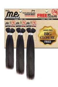 Zury Sis Only Brazilian Virgin Remy Human Hair ONLY ME MULTI STRAIGHT 10-18 Inch + Closure (1 Pack Enough) - SoGoodBB.com