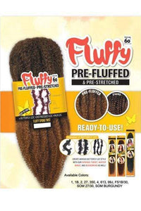Zury Sis Pre-Fluffed & Pre-Stretched Extra Long Braid 60" - FLUFFY SPRING TWIST - SoGoodBB.com
