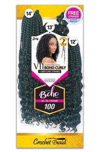 Zury Sis Synthetic Crochet Braid - V11 BOHO CURLY 12"/13"/14" - SoGoodBB.com