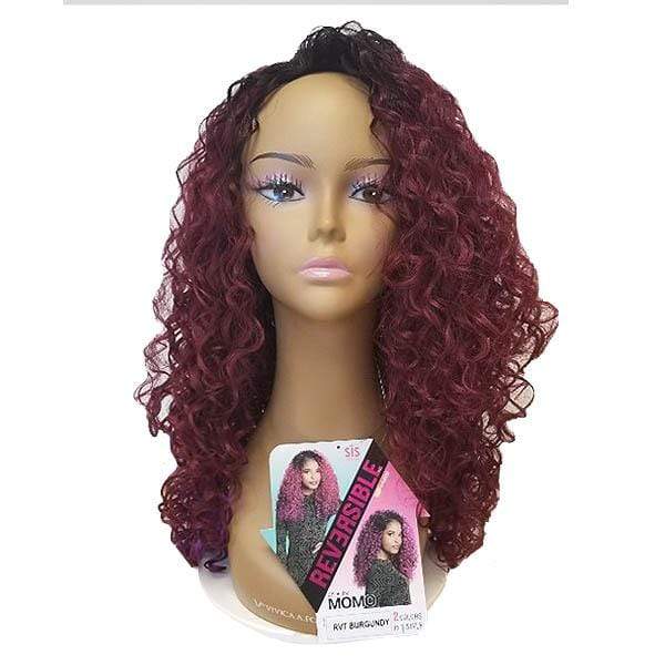 Zury Sis Synthetic Hair Dual Color Reversible Half Wig - CF-H RV MOMO - SoGoodBB.com