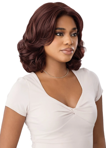 Outre Synthetic Swiss HD Lace Front Wig - MELORA