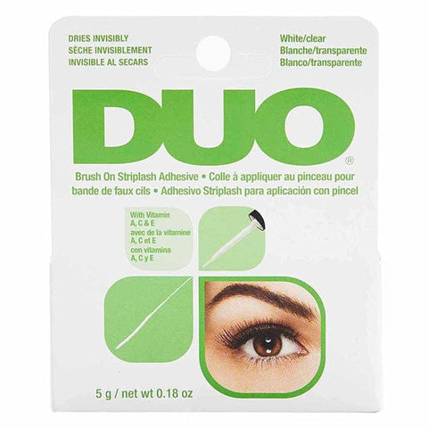 Ardell Eyes DUO Brush-On Lash Adhesive with Vitamins A,C&E-White/Clear-0.18oz-(C)