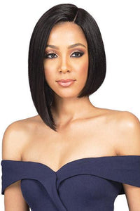 Bobbi Boss 100% Human Hair Lace Wigs Bobbi Boss 100% Human Hair Sleek Bob Lace Front Wig - MHLF401 HH NADINE