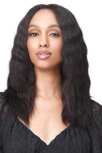 Bobbi Boss 100% Human Hair Lace Wigs Bobbi Boss 100% Human Hair Wet & Wavy Lace Front Wig - MHLF442 MONA