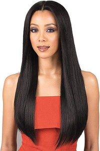 Bobbi Boss 100% Human Hair Lace Wigs Bobbi Boss Indiremi 100% Virgin Remy Hair 4x4 Deep Lace Wig - MHRLF009 NATURAL STRAIGHT 26