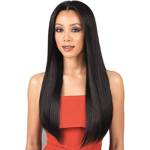 Bobbi Boss 100% Human Hair Lace Wigs Bobbi Boss Indiremi 100% Virgin Remy Hair 4x4 Deep Lace Wig - MHRLF009 NATURAL STRAIGHT 26