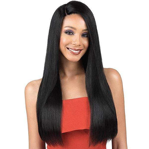 Bobbi Boss 100% Human Hair Lace Wigs Bobbi Boss Indiremi 100% Virgin Remy Hair 4x4 Deep Lace Wig - MHRLF009 NATURAL STRAIGHT 26
