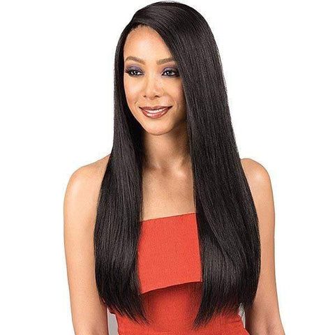 Bobbi Boss 100% Human Hair Lace Wigs Bobbi Boss Indiremi 100% Virgin Remy Hair 4x4 Deep Lace Wig - MHRLF009 NATURAL STRAIGHT 26