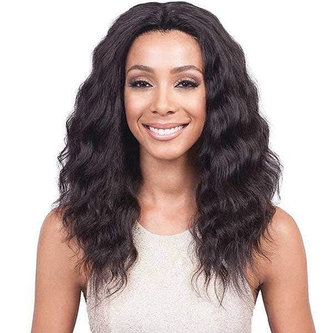 Bobbi Boss 100% Human Hair Lace Wigs NATURAL Bobbi Boss 100% Brazilian Virgin Remi 360 Free Part Swiss Lace Wig - MHLF-V WET & WAVY OCEAN