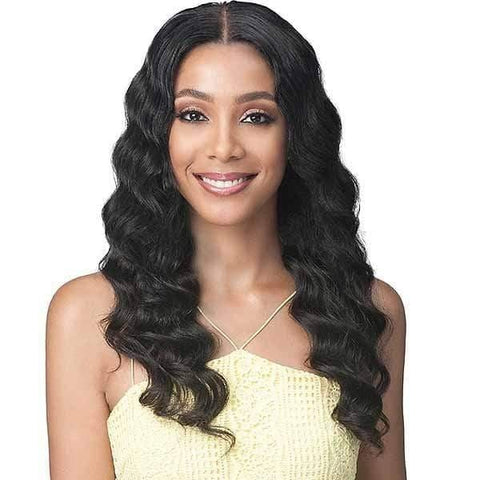 Bobbi Boss 100% Human Hair Lace Wigs NATURAL Bobbi Boss 100% Virgin Remy Human Hair 13X4 Lace Front Wig - MHLF509 OCEAN WAVE 24