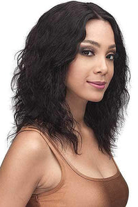 Bobbi Boss 100% Human Hair Lace Wigs NATURAL Bobbi Boss 100% Virgin Remy Human Hair 13X4 Swiss Lace Front Wig - MHLF310 NISA