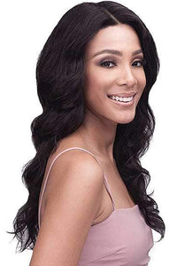 Bobbi Boss 100% Human Hair Lace Wigs NATURAL Bobbi Boss 100% Virgin Remy Human Hair 13X4 Swiss Lace Front Wig - MHLF312 AMINA