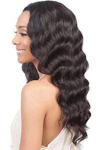 Bobbi Boss 100% Human Hair Lace Wigs NATURAL Bobbi Boss Devotions Limited 100% Virgin Remi Human Hair Full Lace Wig - MHDVL01 LOOSE WAVE
