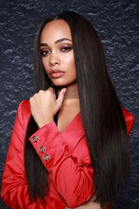 Bobbi Boss 100% Human Hair (Multi Pack) Bobbi Boss Winner 100% Human Hair(Weaves) - Natural Yaki 4Pcs Pack 10"+10"+12"+12"