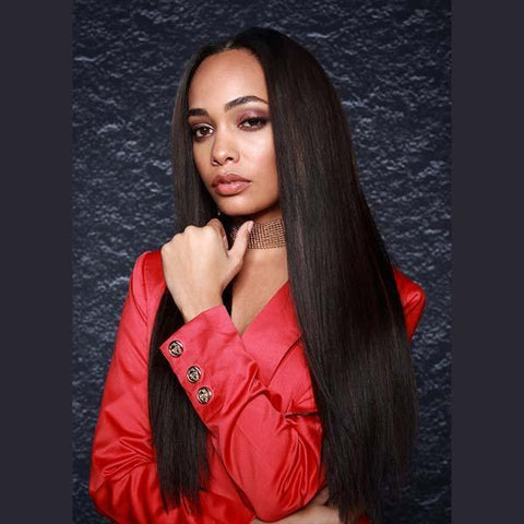 Bobbi Boss 100% Human Hair (Multi Pack) Bobbi Boss Winner 100% Human Hair(Weaves) - Natural Yaki 4Pcs Pack 10"+10"+12"+12"